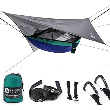 Tree Straps Backpacking Rain Fly Complete Package with Mosquito Bug Net and Travel Great for Hiking Oak Creek Camping Hammock and Accessories Weighs Only 4 Pounds. Tree Straps Backpacking Rain Fly Complete Package with Mosquito Bug Net and Travel Great for Hiking Oak Creek Camping Hammock and Accessories Weighs Only 4 Pounds.